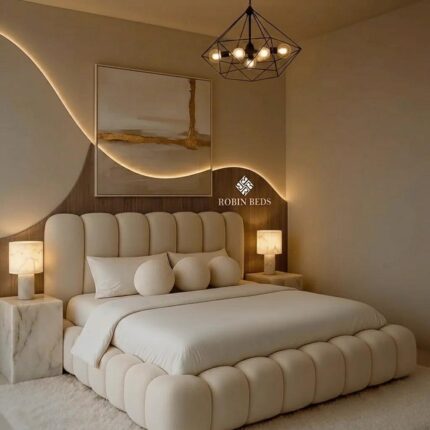 Luxury Bouclé Bubble Bed Frame