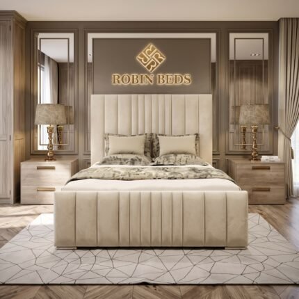 Manhattan Panal Bed Frame (Optional Ottoman Storage & Mattress)